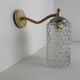 Pair of vintage bubble glass wall lights