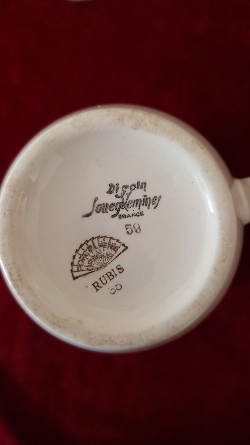 Digouin Sarreguemines coffee service