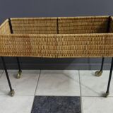 Wicker plant / flower stand 1960s