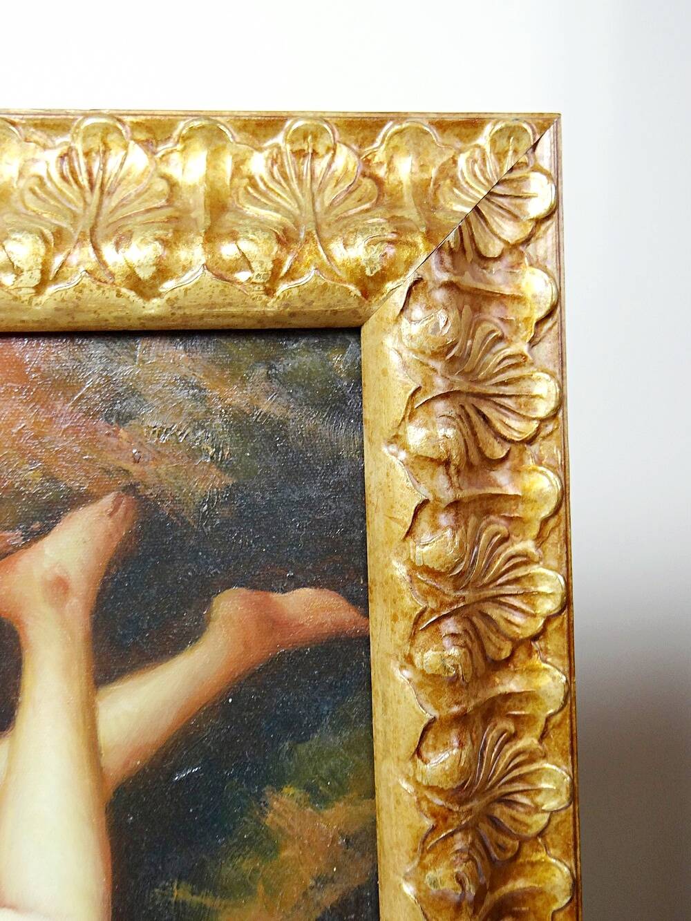 Tableau "Nu au coussin" "La paresseuse" d'après Daniel Hernández Morillo