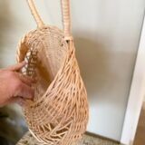 Rattan basket to hang