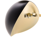 Black shell wall lamp