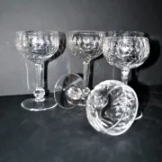 Saint-Louis set of 5 crystal wine glasses model 1930 Metra size 4593
