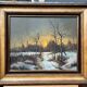 Tableau paysage d'hiver