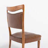 Set of 2 Italian chairs by Vittorio Dassi 1950