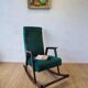 Chaise à bascule vintage des années 50.