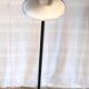 Articulated black metal floor lamp/e-reader – 70s/80s