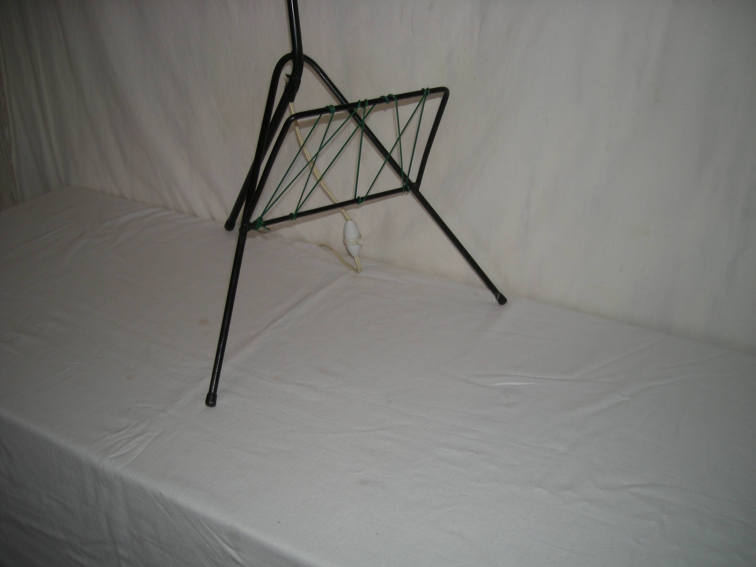 Tripod cocotte floor lamp from the 1950s