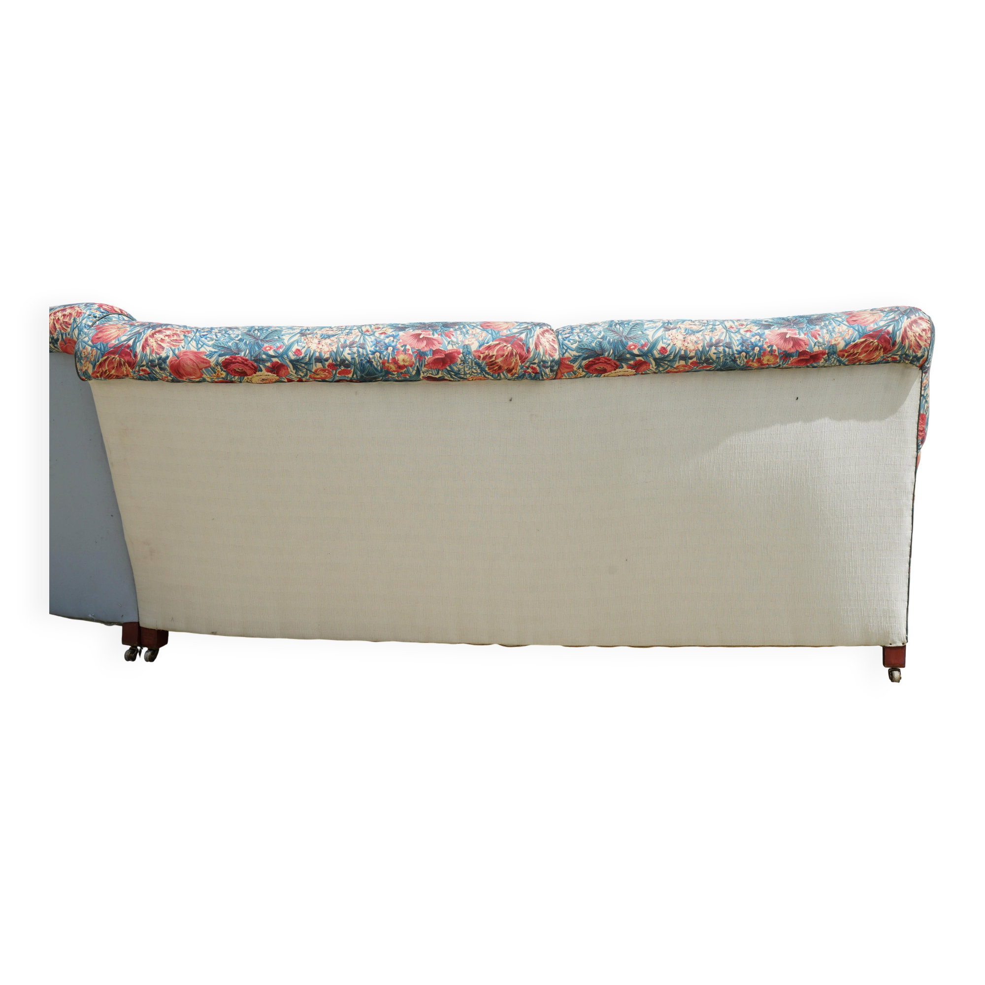 Vintage Howard & Son's London Bridgewater 5-seater fabric corner sofa.