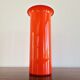 Vase en verre orange et blanc 'Rainbow' par Michael Bang pour Holmegaard, Danemark Années 1970