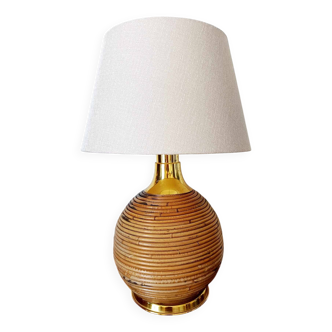 Bamboo ball lamp, Italy 1960