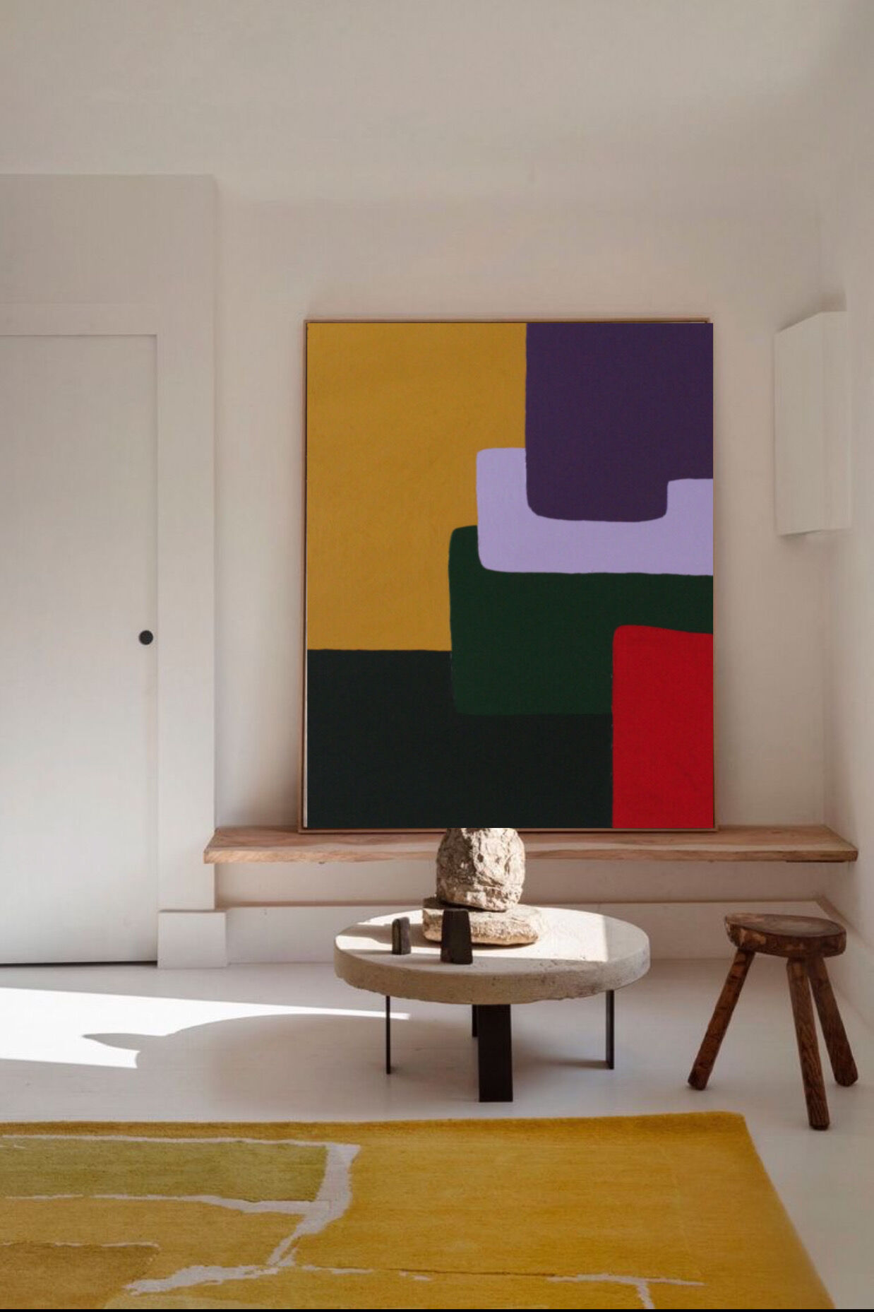 Large colorful painting 130x97 cm