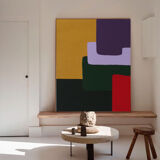 Large colorful painting 130x97 cm