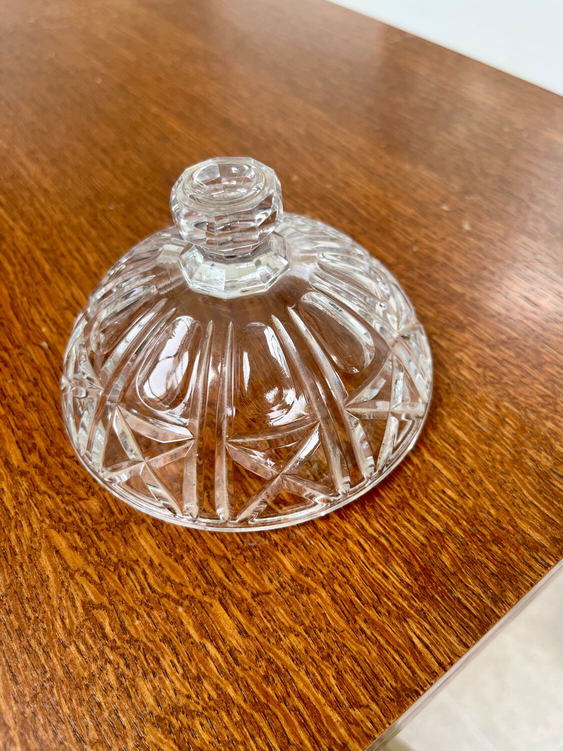 Cut glass candy dish or sugar bowl – Italy