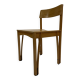 Vintage wooden chair 1980s minimalist design unique
