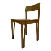Chaise vintage en bois des années 1980 design minimaliste unique