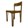Vintage wooden chair 1980s minimalist design unique