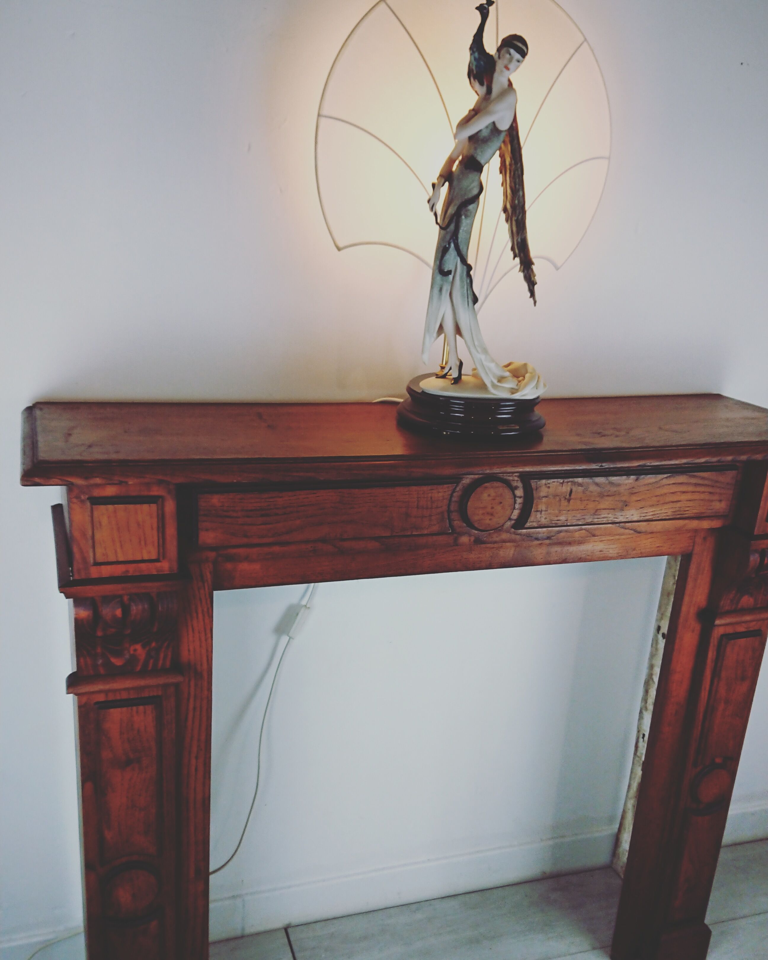 Fireplace chestnut mantle