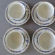 4 tasses et soucoupes & crémier Rouen E. Bourgeois