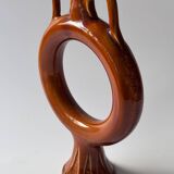 Soliflore decorative object in enamelled ceramic