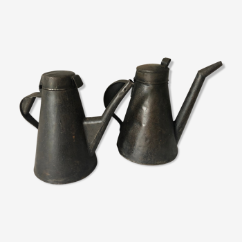 Two workshop burettes, indoor watering cans