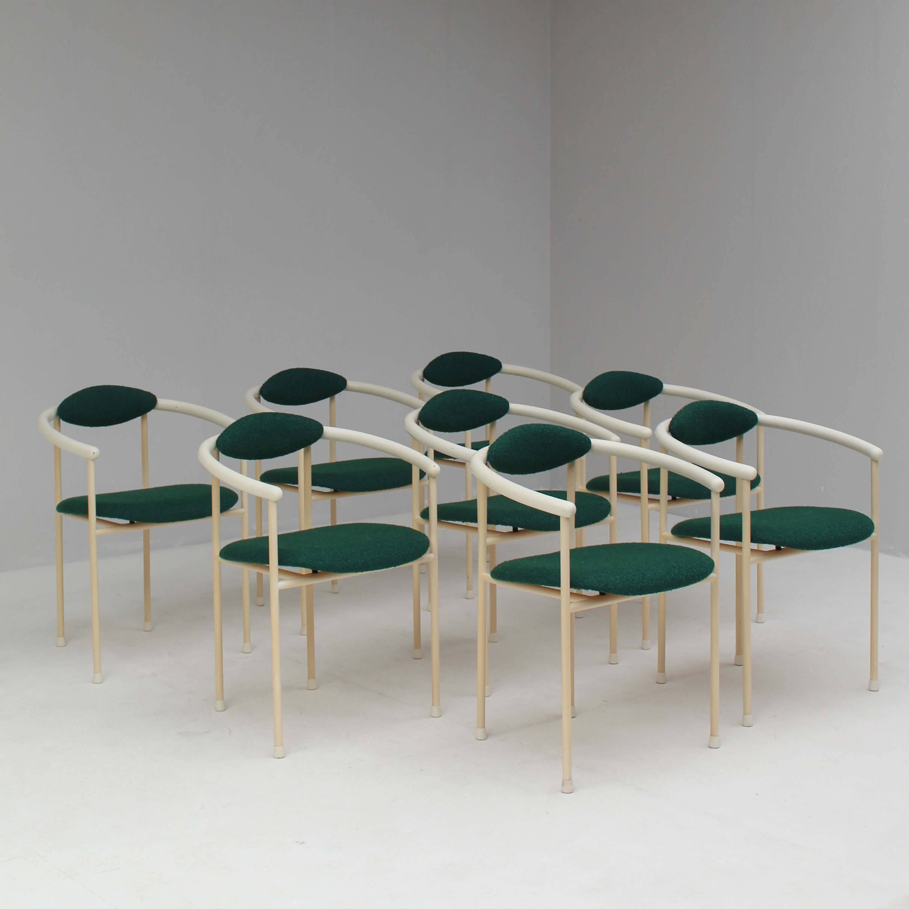 Set Italian dining chairs