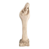Vierge à l’enfant sculpture en plâtre