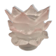 Tulipe en pâte de verre couleur rose pâle