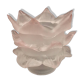 Pale pink glass paste tulip