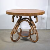 Rattan coffee table year 70