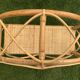 Pair of rattan and bamboo shelves or wall-bookcases, 1970
