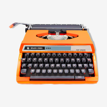Silver Reed fast Spacer Seiko vintage orange typewriter