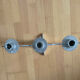 Removable stainless steel metal chandelier 3 branches