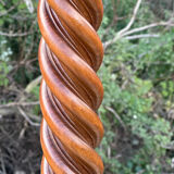 Solid carved wooden coat rack with gilded bronze in Baroque style.