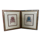 Pair of frames, tapestry