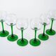 Set of wine glasses, Italian design, 1970s, production: Italy