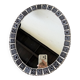 Oval ceramic mosaic mirror from the 50s/60s.
