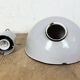 Industrial Grey Enamel Factory Pendant Lamp, 1960s