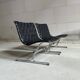 PLR1 Luar lounge chairs by Ross Littell for ICF De Padova Italy 1960s