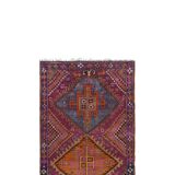 Vintage Turkish Oushak Rug Handwoven 127x370 cm