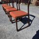 6 Baumann sled chairs in rosewood from the 1960s.