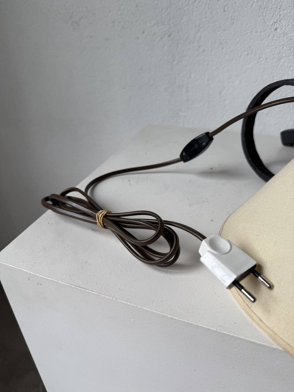 Brutalist metal lamp from the 50s