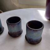 5 ceramic candle holders