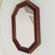 Vintage octagonal mirror from the 1960s.