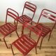 Set of 4 chairs bistro Tolix T2 industrial steel