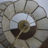 Large hanging in green mother-of-pearl and brass