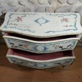 Italian dresser two drawers décor on beige background