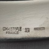 silver-plated metal salad bowl