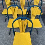 Set of 6 vintage chairs design lounge by Baumann, 1980-90s