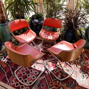 Suite of four space age chairs, 60s